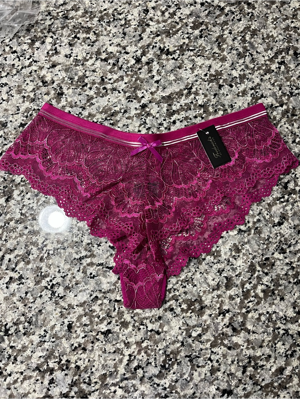 Frederick’s of Hollywood Panty 1X Pink Lace